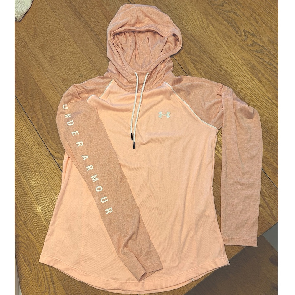 Under Armour Heat Gear cowl neck hoodie long sleeve size Small